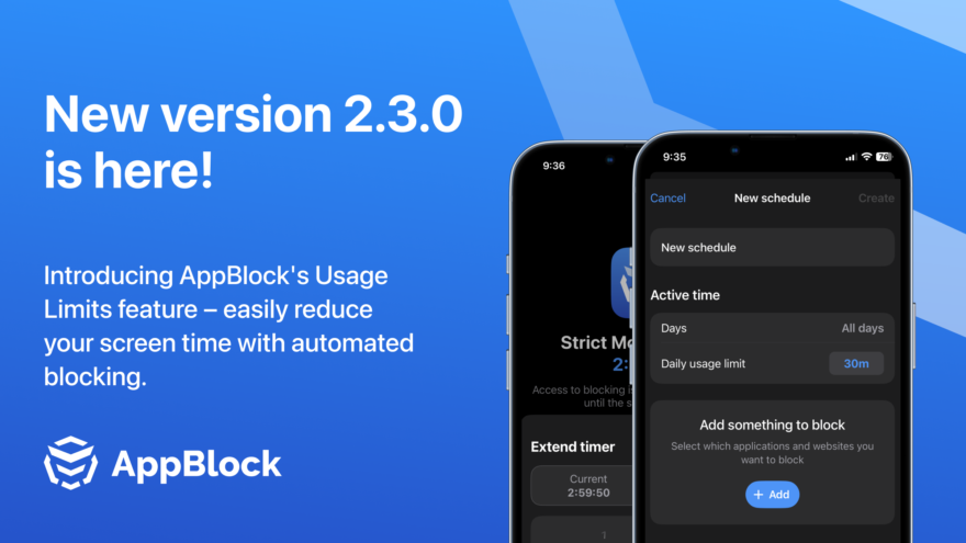New release 2.3.0 for iOS is here with Usage limits and improved Strict Mode