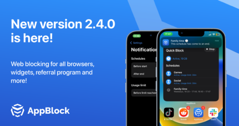 Introducing AppBlock 2.4.0 for iOS: Widgets, Referrals, and More!