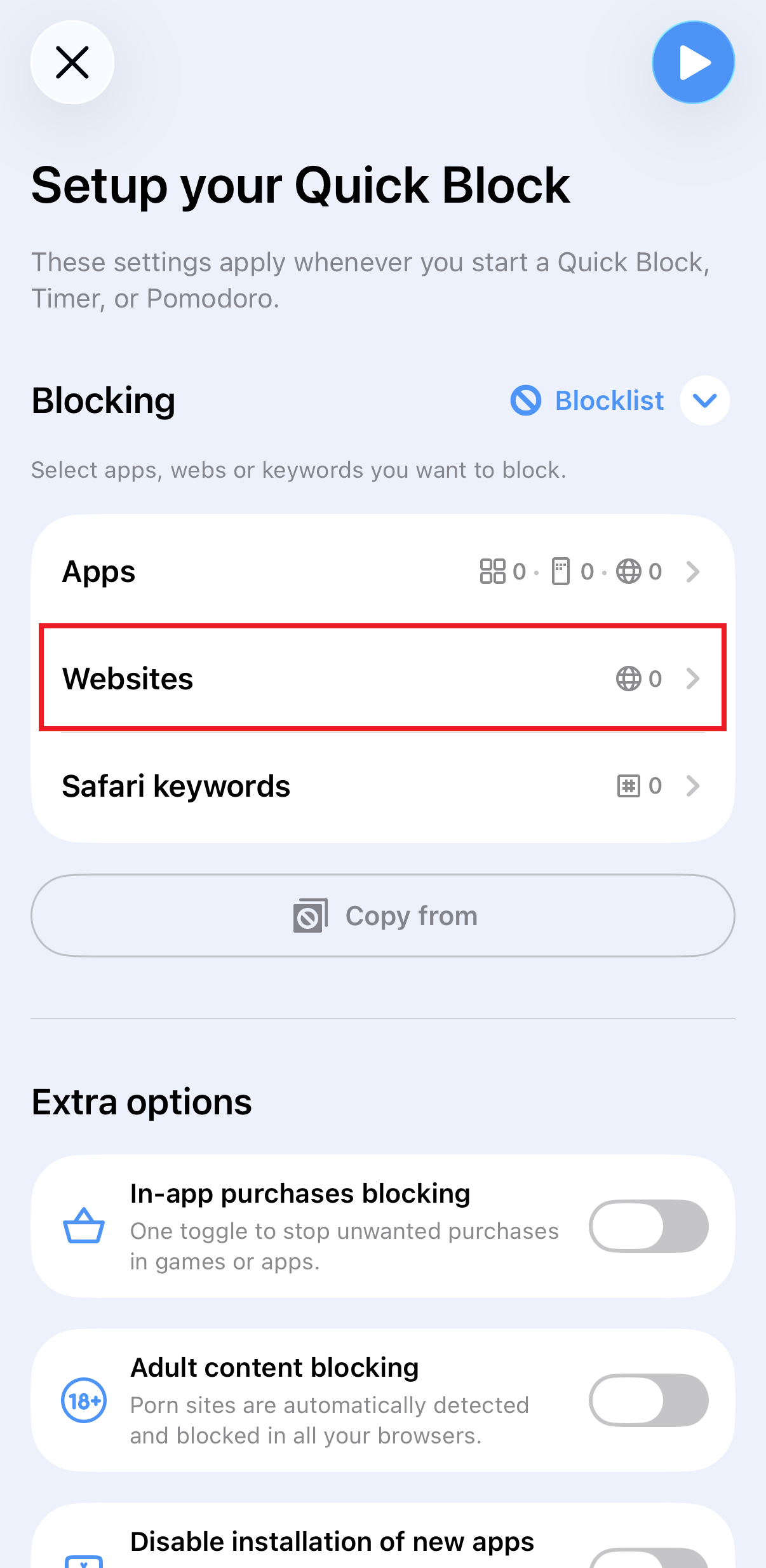 How to block websites on iPad